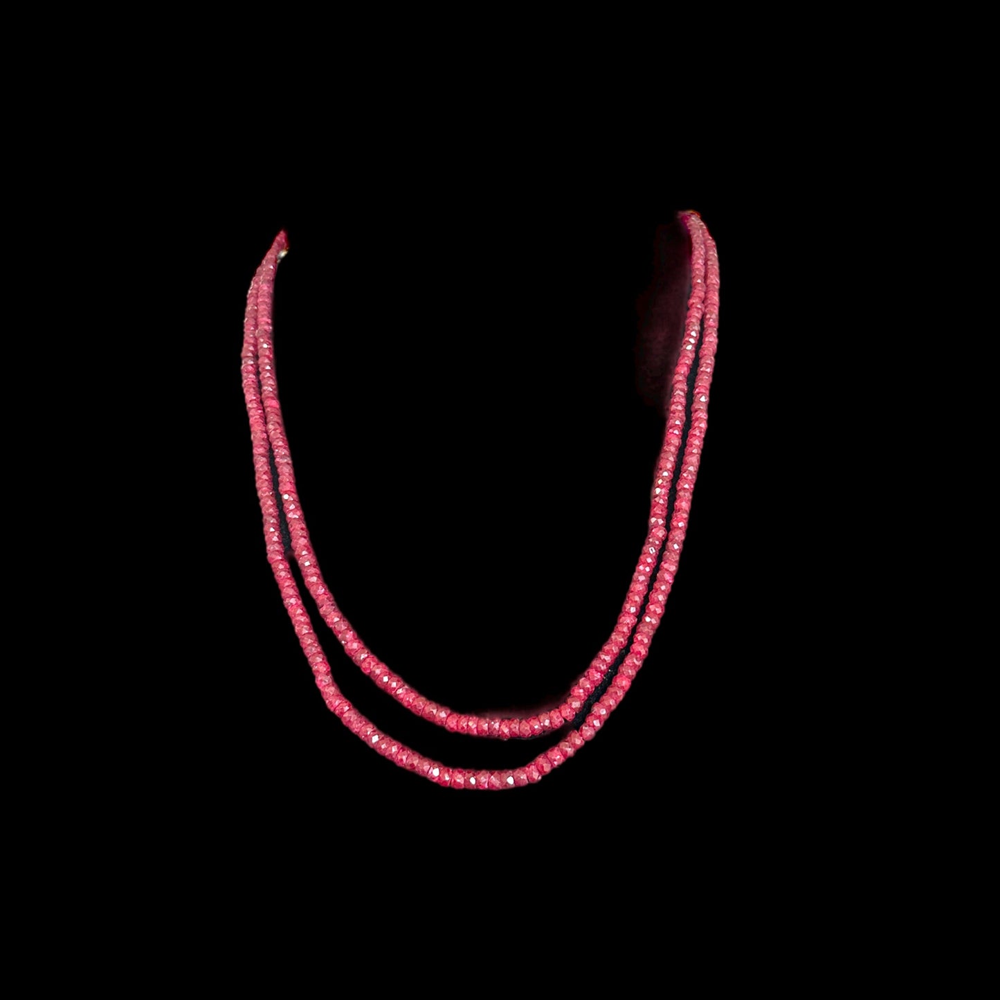 NS295 -A ruby beads necklace ( READY TO SHIP )