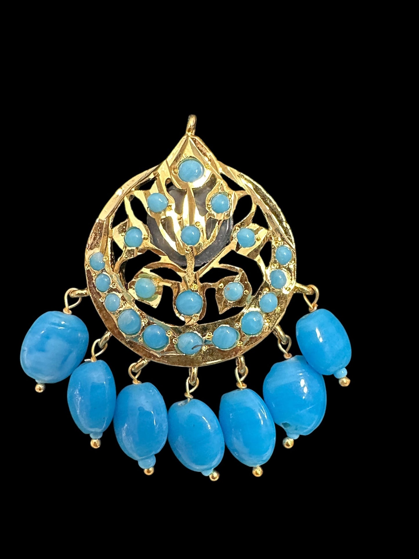 ET540 Asmee earrings in turquoise (READY TO SHIP )