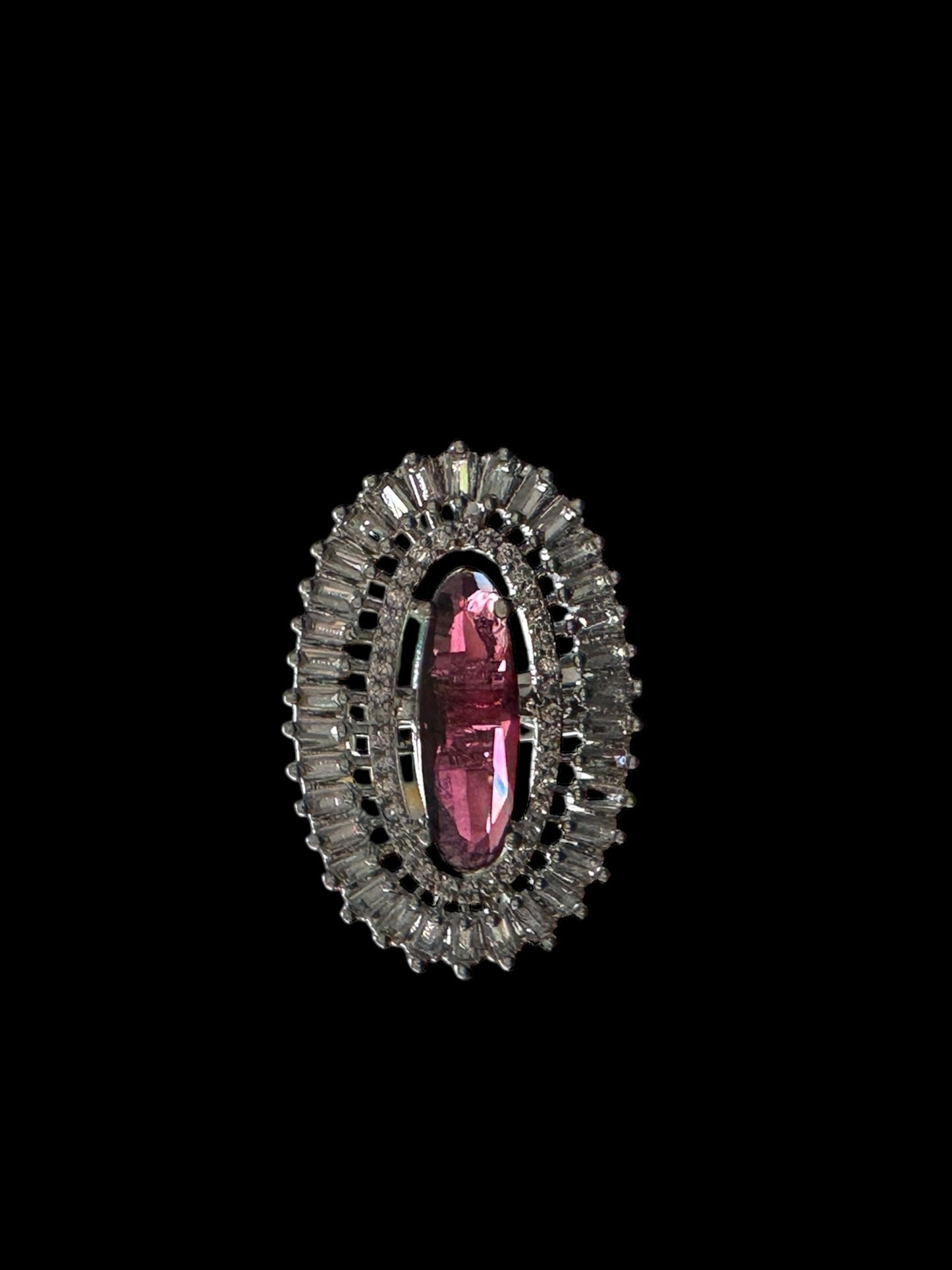 DJR139 Cz silver plated ring ( READY TO SHIP)