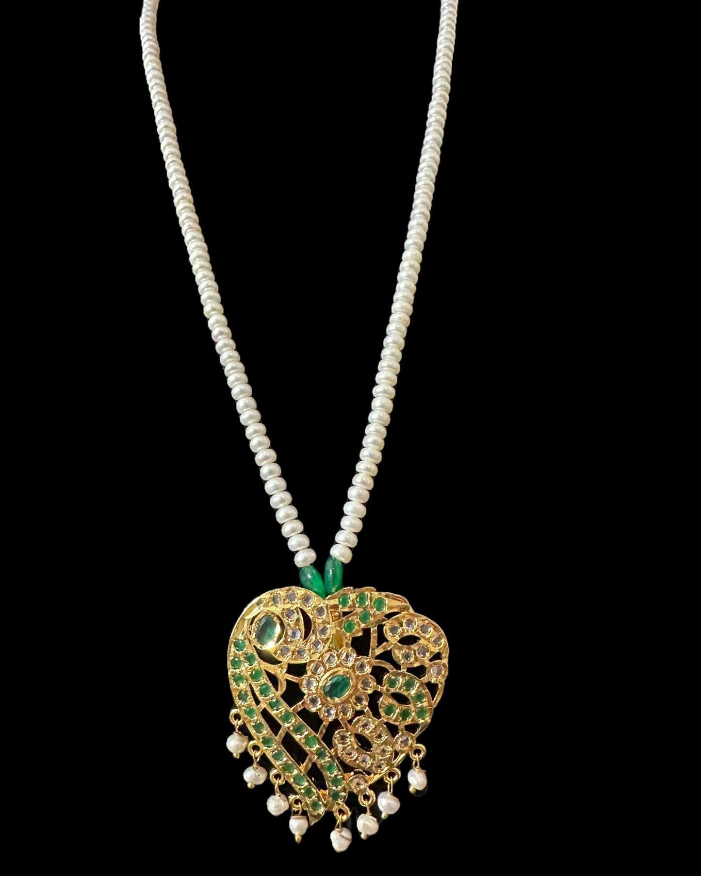 PS560 Akriti long pendant with earrings ( READY TO SHIP )