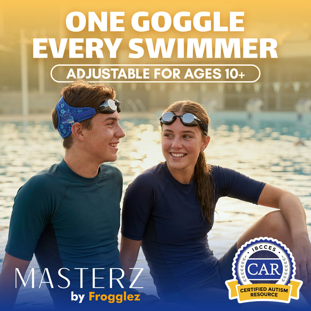 Black Masterz by Frogglez Adult/Teen Swim Goggles