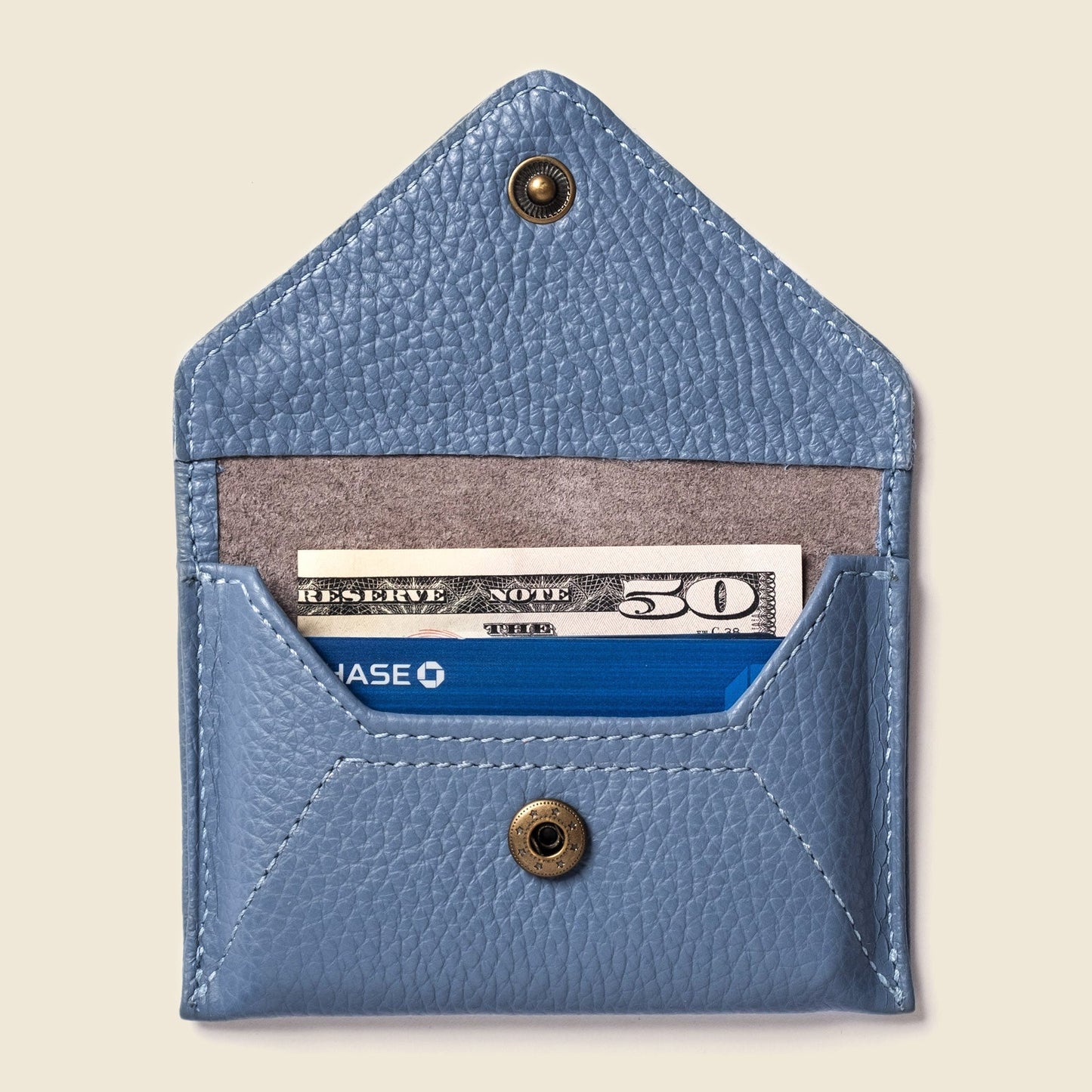 Mini Envelope Wallet With RFID protection - Sky Blue