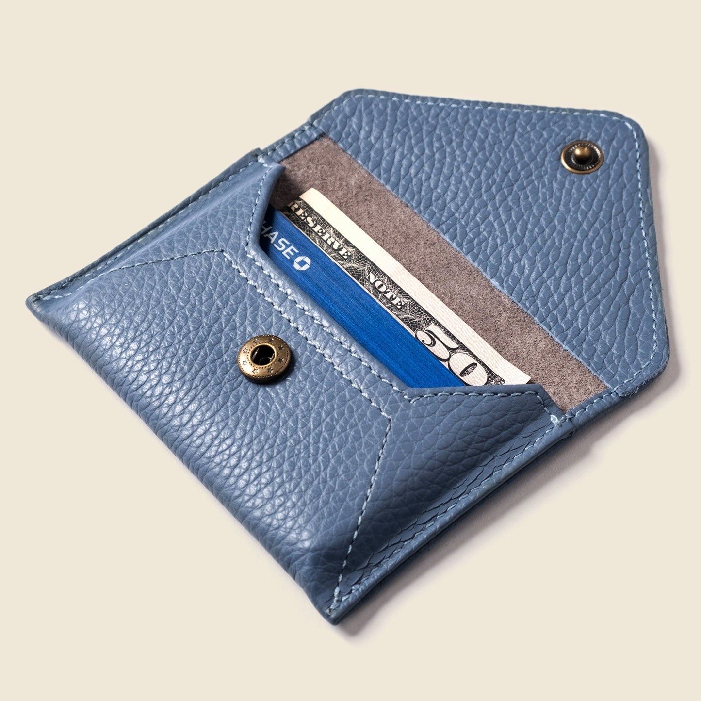 Mini Envelope Wallet With RFID protection - Sky Blue