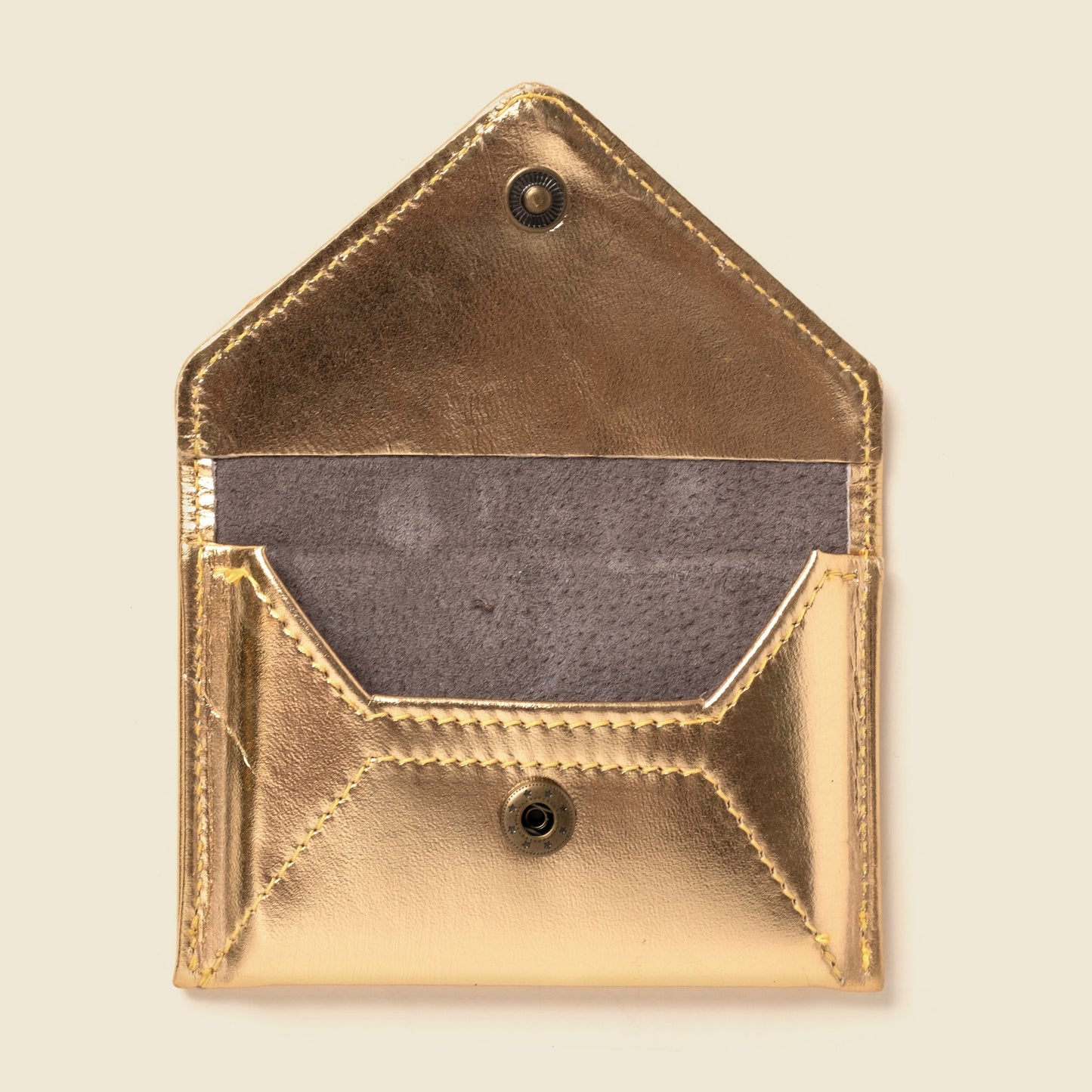 Mini Envelope Wallet With RFID protection - Gold