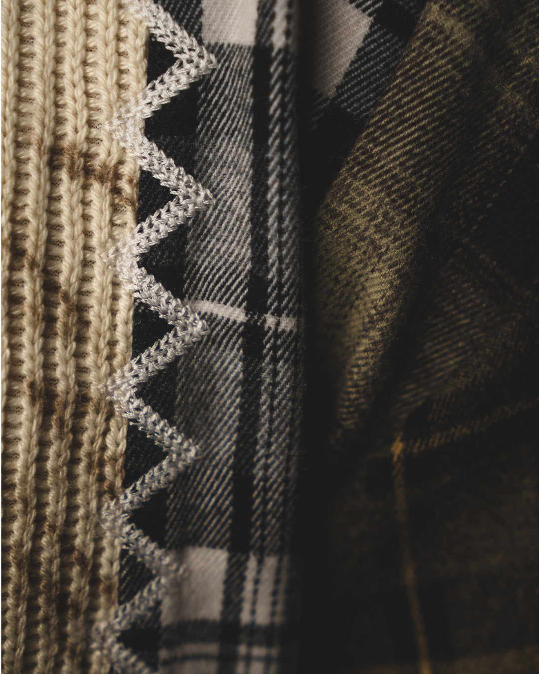"HARVEST PATCHWORK" KNITTED FLANNEL