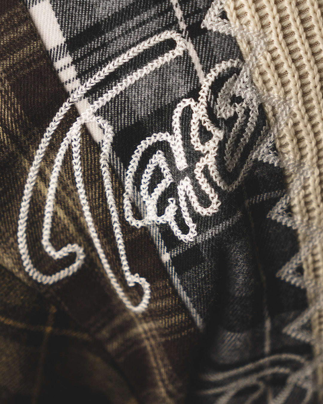 "HARVEST PATCHWORK" KNITTED FLANNEL