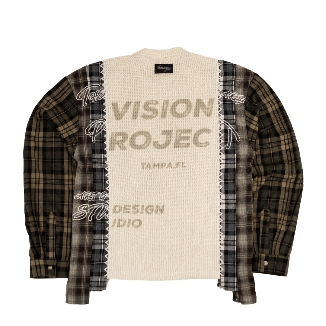 "HARVEST PATCHWORK" KNITTED FLANNEL