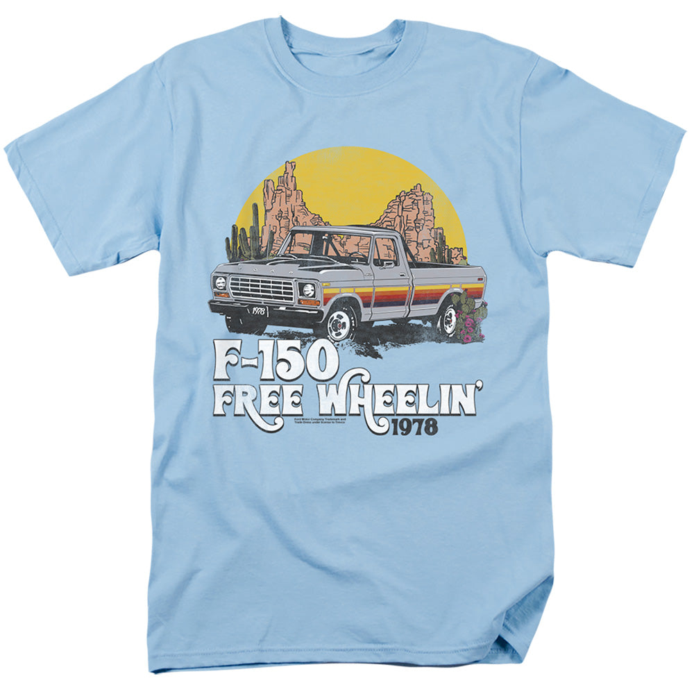 Ford Bronco F150 Desert Ride Mens T Shirt Light Blue Officially Licensed