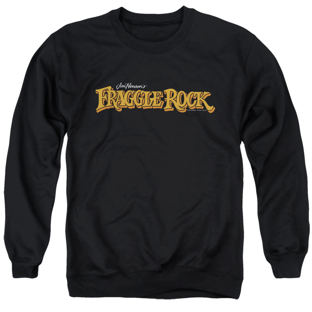Fraggle Rock Logo Mens Crewneck Sweatshirt Black