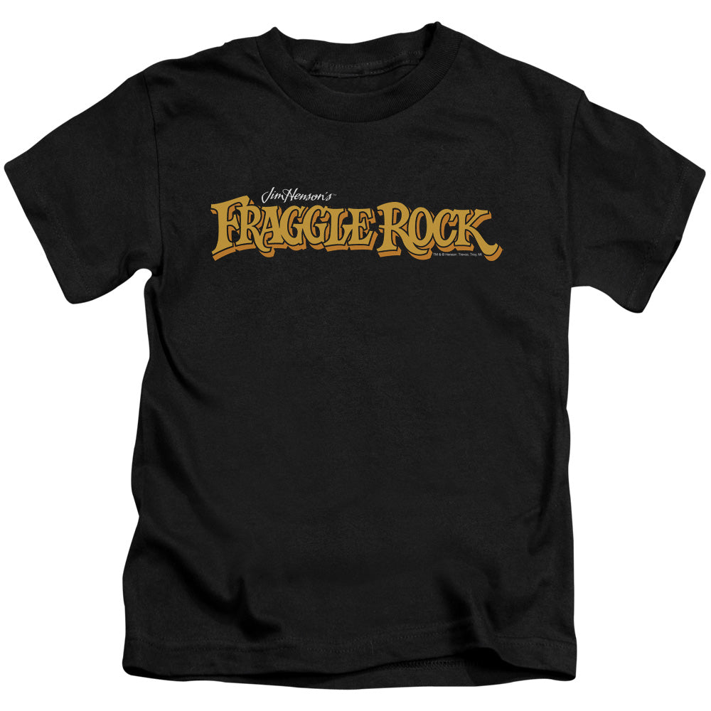 Fraggle Rock Logo Juvenile Kids Youth T Shirt Black