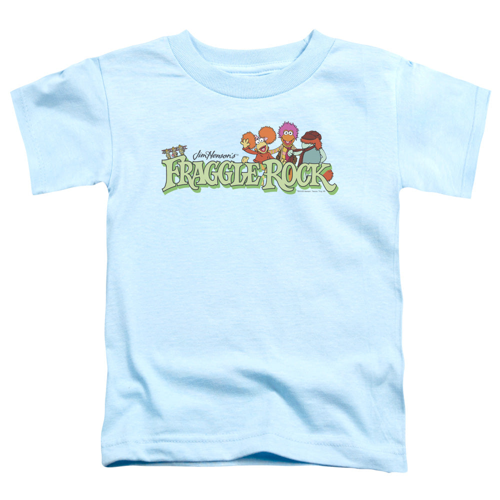 Fraggle Rock Leaf Logo Toddler Kids Youth T Shirt Light Blue