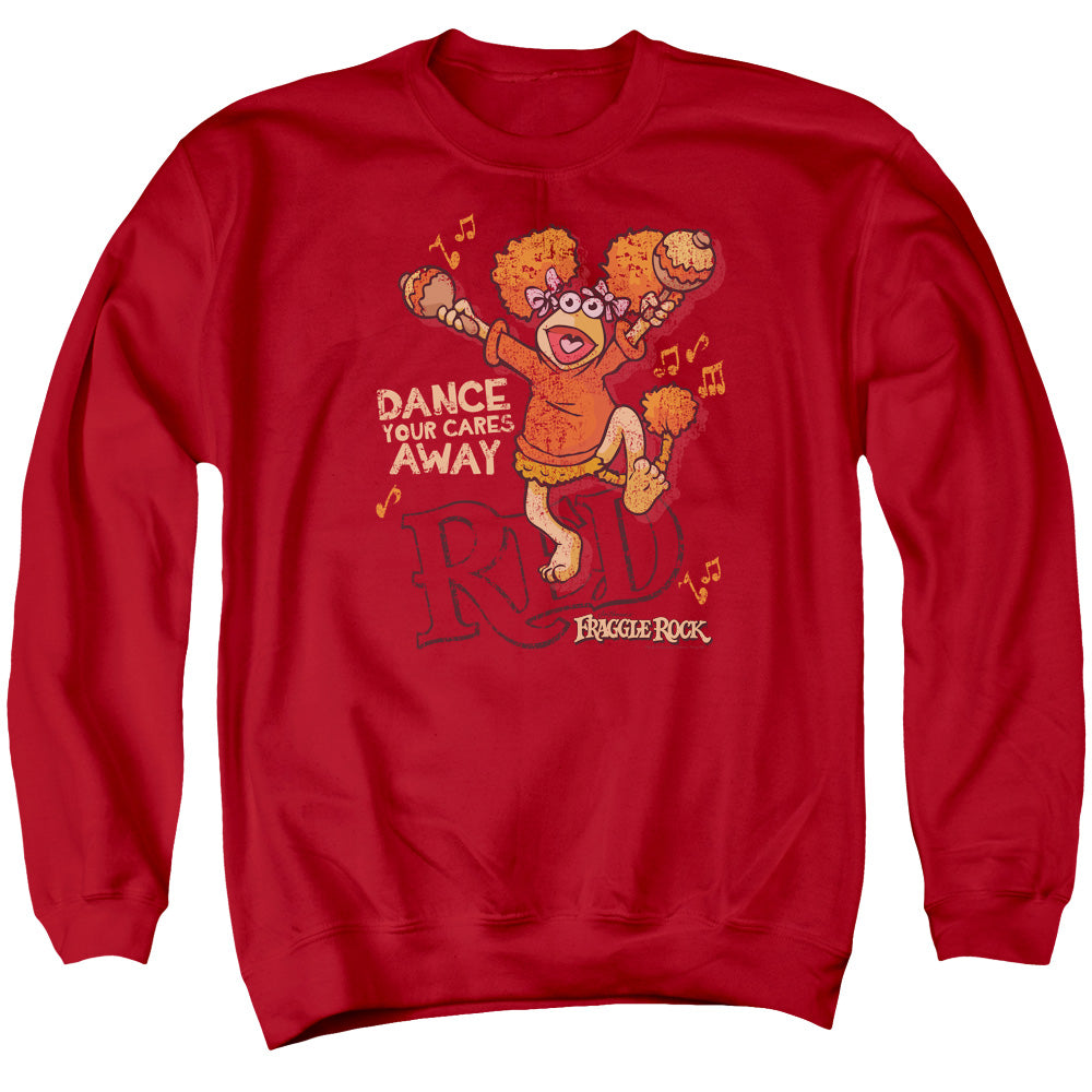Fraggle Rock Dance Mens Crewneck Sweatshirt Red