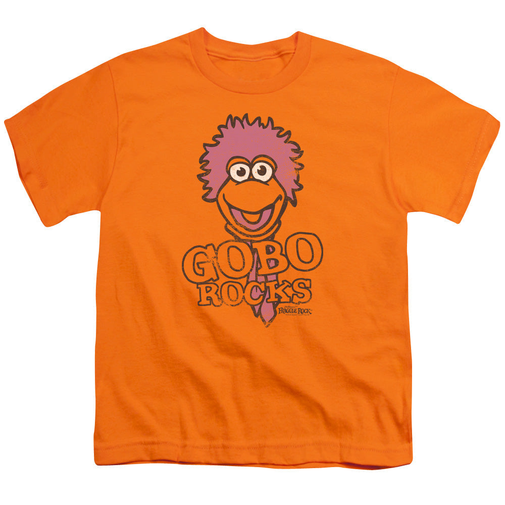 Fraggle Rock Gobo Rocks Kids Youth T Shirt Orange