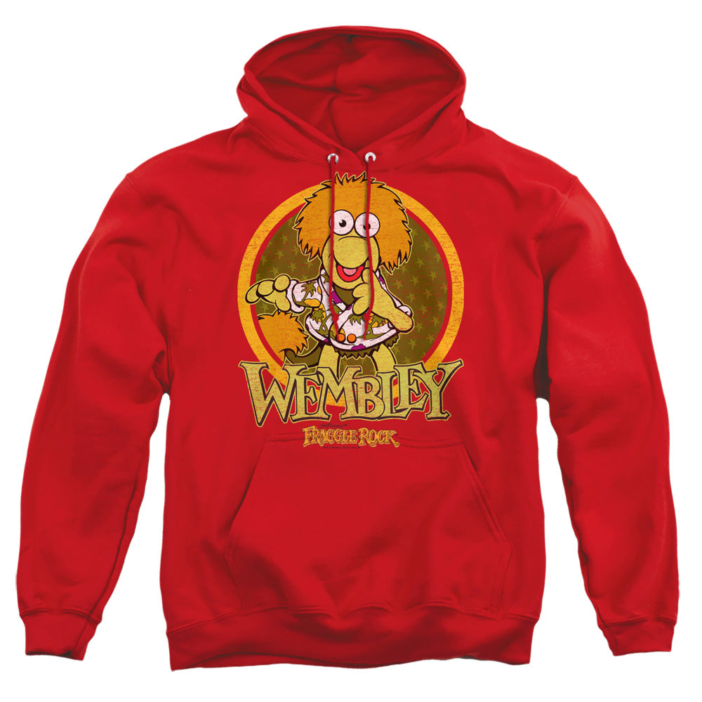 Fraggle Rock Wembley Circle Mens Hoodie Red