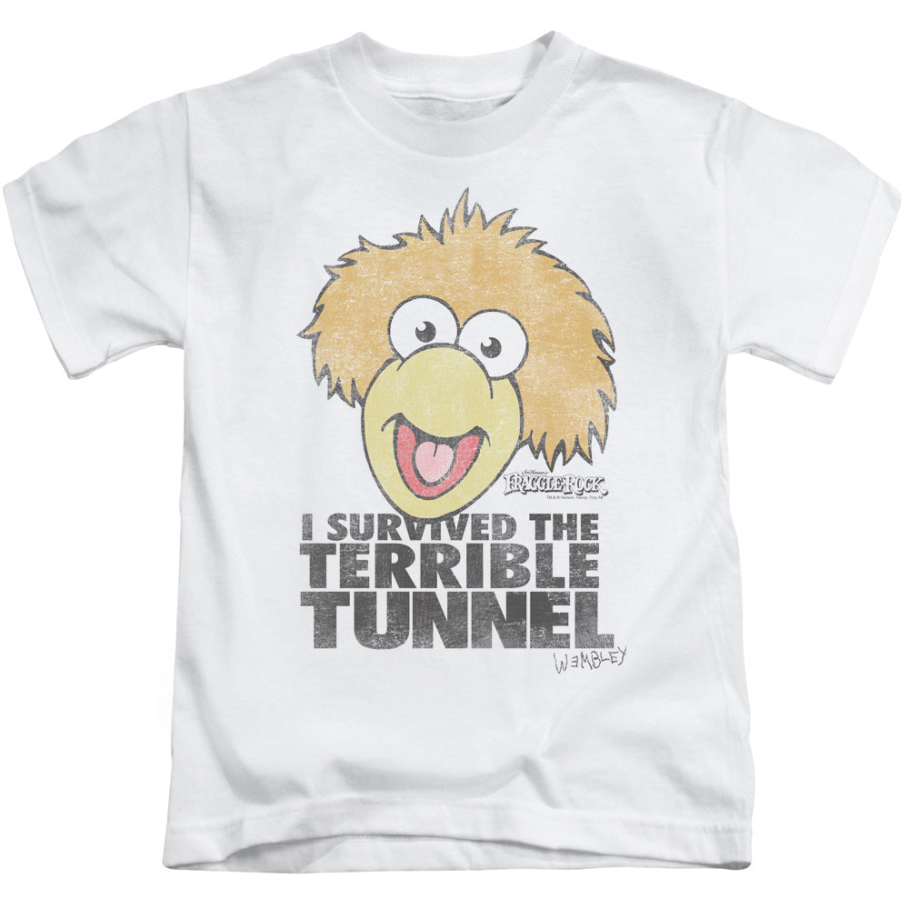 Fraggle Rock Terrible Tunnel Juvenile Kids Youth T Shirt White