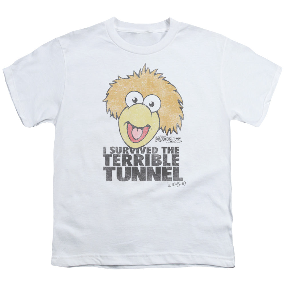 Fraggle Rock Terrible Tunnel Kids Youth T Shirt White
