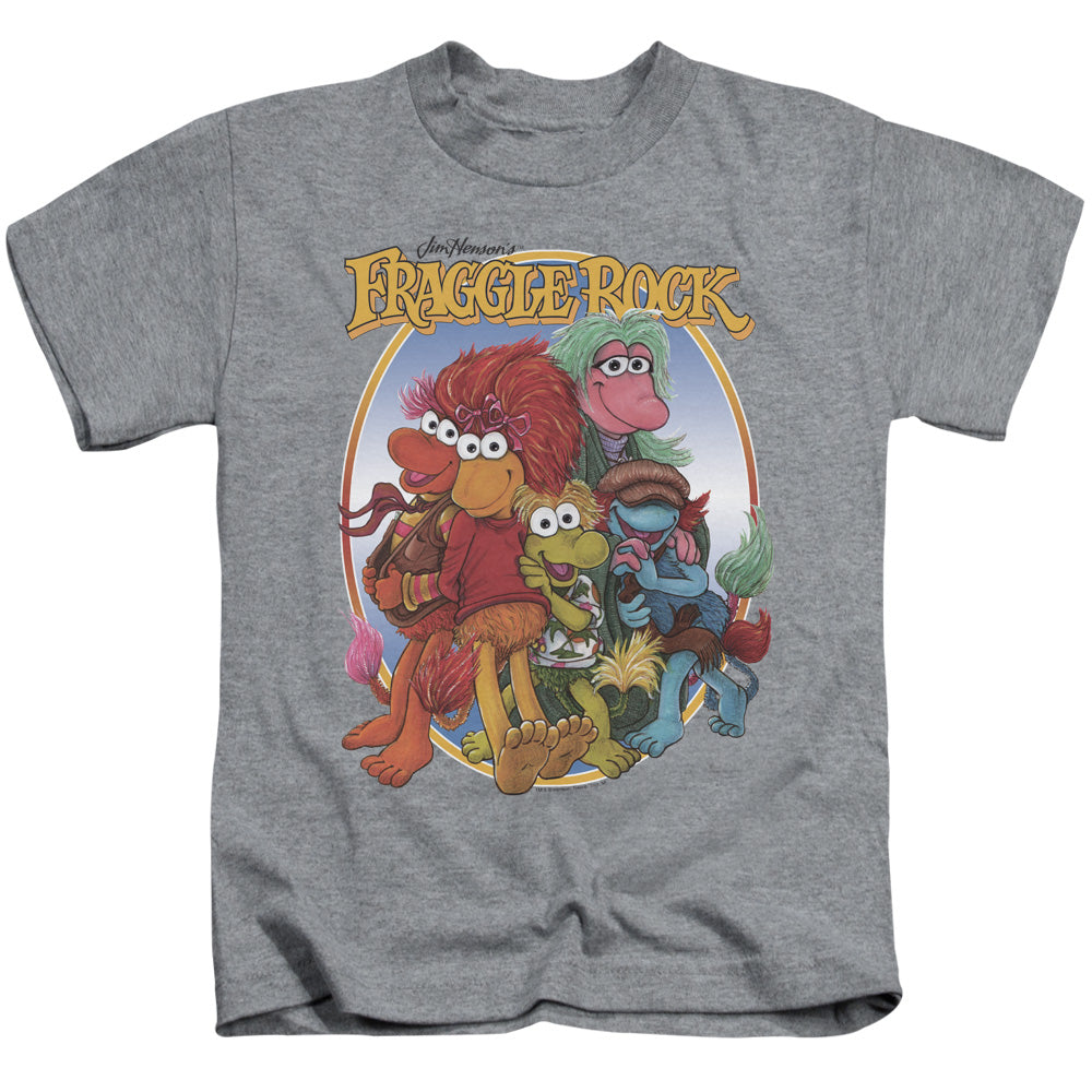 Fraggle Rock Group Hug Juvenile Kids Youth T Shirt Athletic Heather