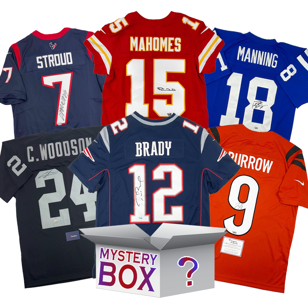 Autographed/Signed Fanatics Authentic Football Jersey Mystery Box with Fanatics COA
