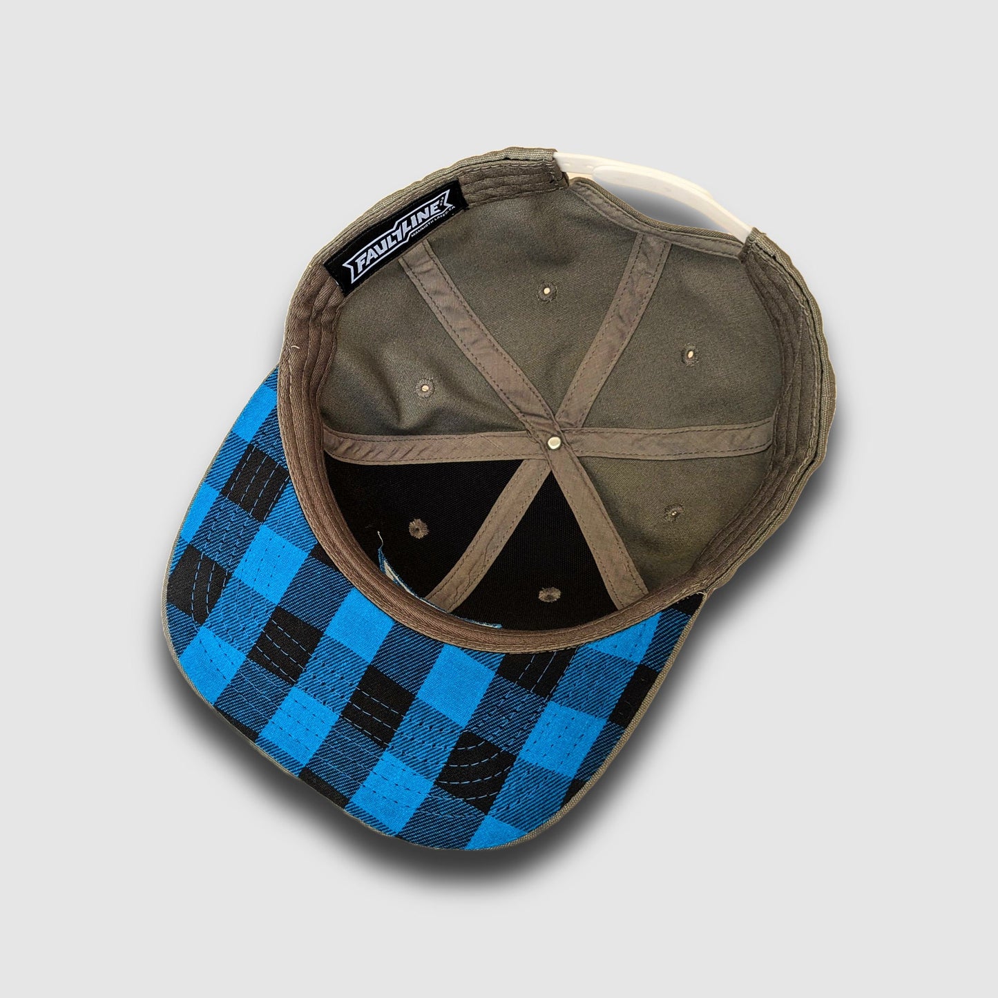 Buffalo Check Snapback - Grey