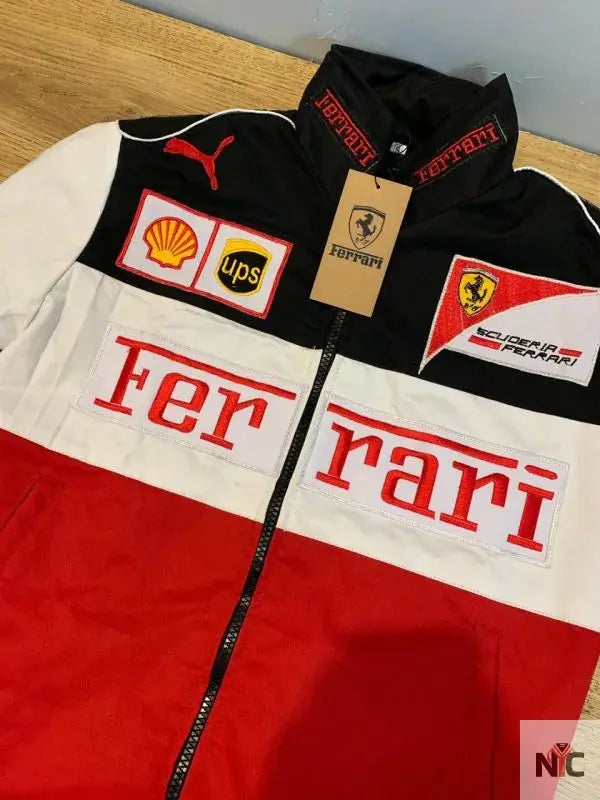 Ferrari F1 90s Vintage Racing Bomber Jacket