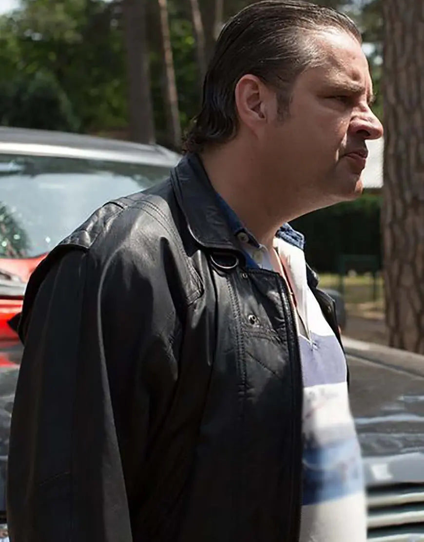 Ferry The Series 2023 Frank Lammers Black Leather Jacket