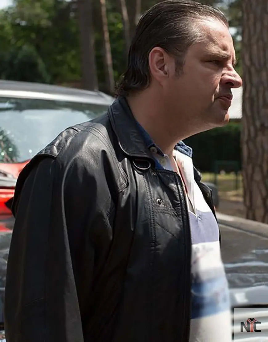 Ferry The Series 2023 Frank Lammers Black Leather Jacket