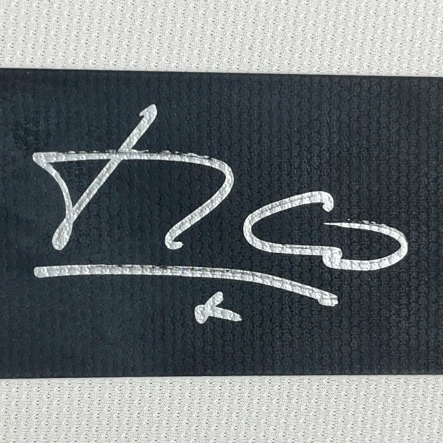 Framed Autographed/Signed Luis Figo 35x39 Real Madrid White Soccer Jersey Beckett BAS COA