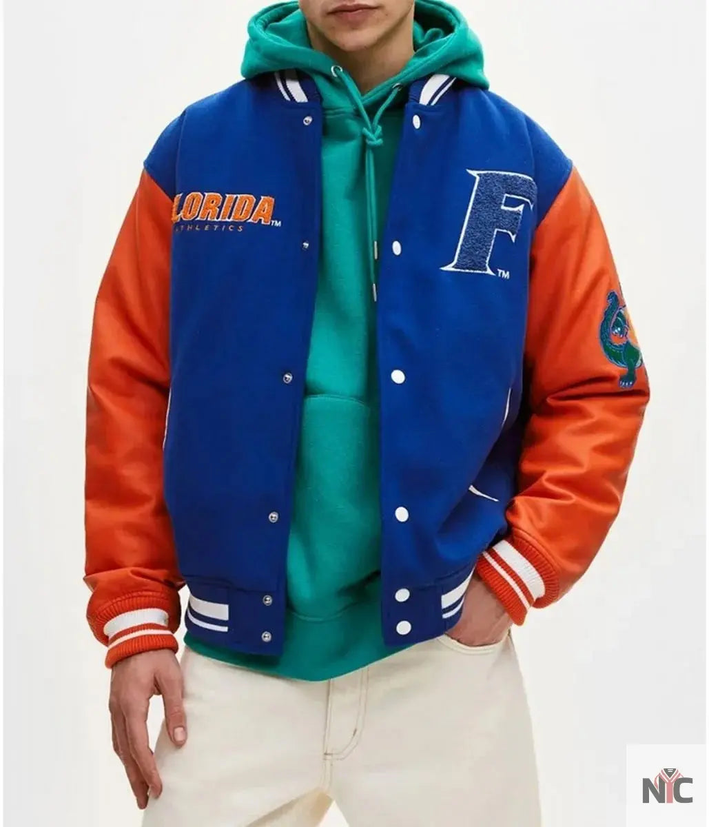 Florida Gators Letterman Royal Jacket