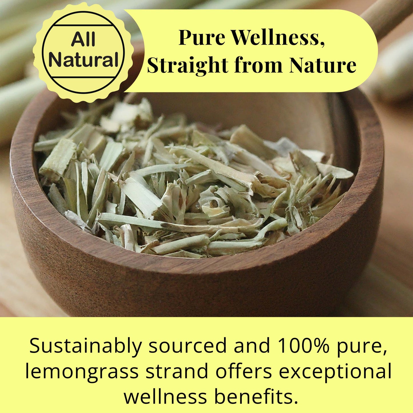 Akshit Dried Lemongrass Leaves | Dried  Lemongrass Tea | Loose Leaf Tea | Te De Limon | Lemon Grass Leaves| 2.6 oz I limón  césped I Citronnelle Bio Akshit