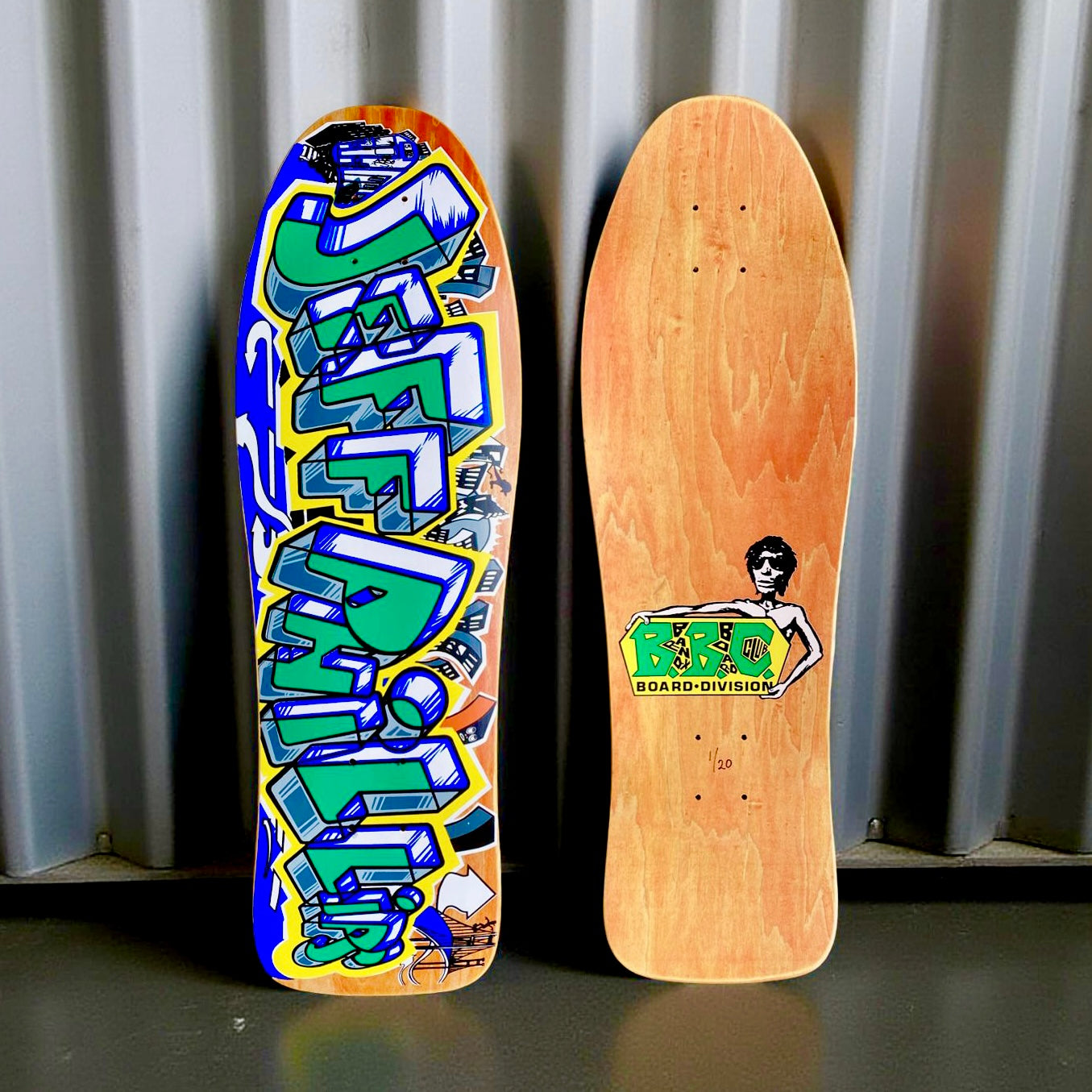 Jeff Phillips GRAFFITI Limited Edition, HAND PAINTED BBC Deck (1 of 20)