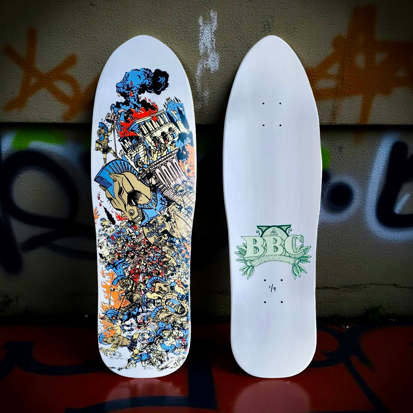 BBC Troy Chason ‘Horse of Troy’ 9.5”x32” HAND-PAINTED, LIMITED EDITION