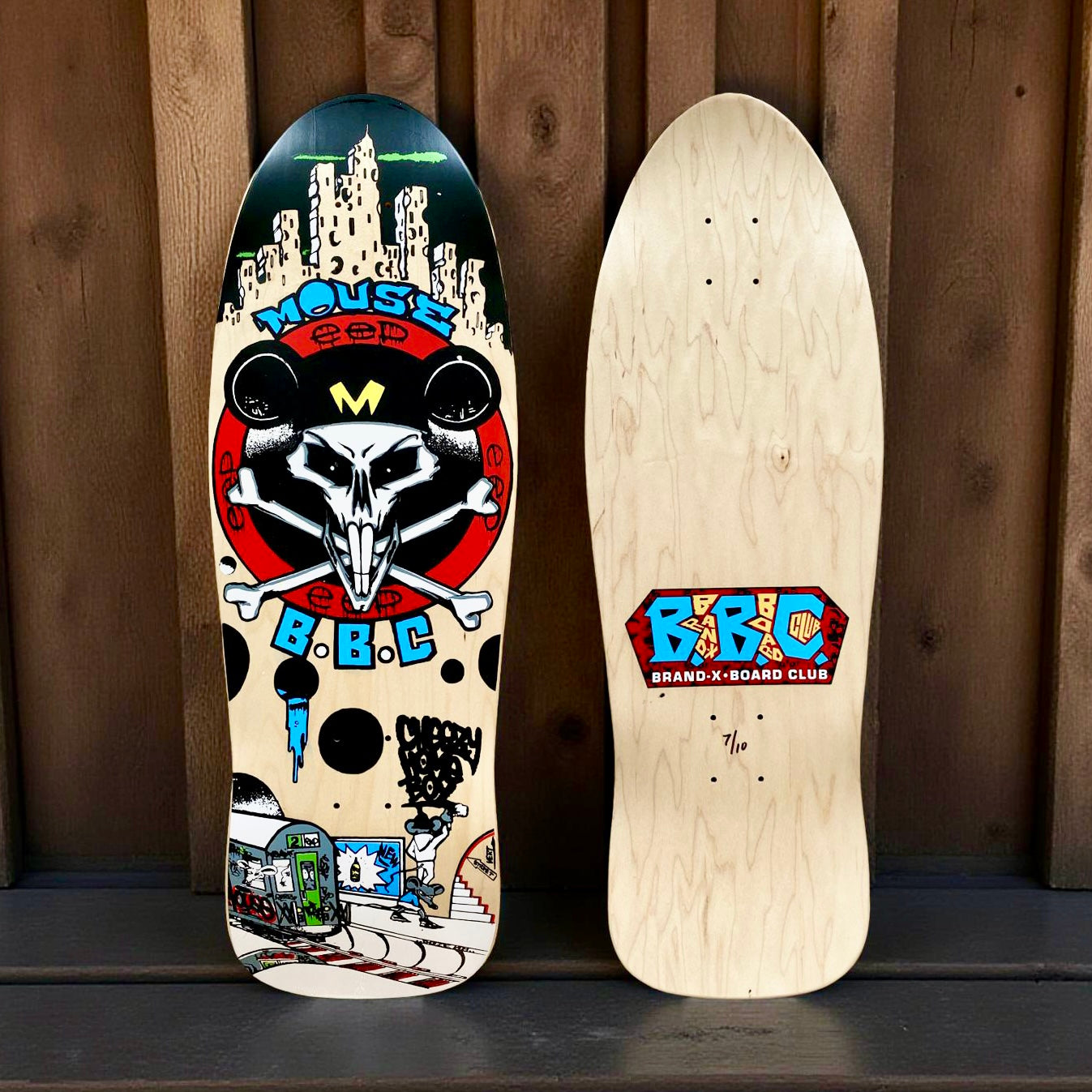 BBC Jamie Mosberg Mouse Skull 10.3”x31” HAND-PAINTED, LIMITED EDITION (1 of 10)