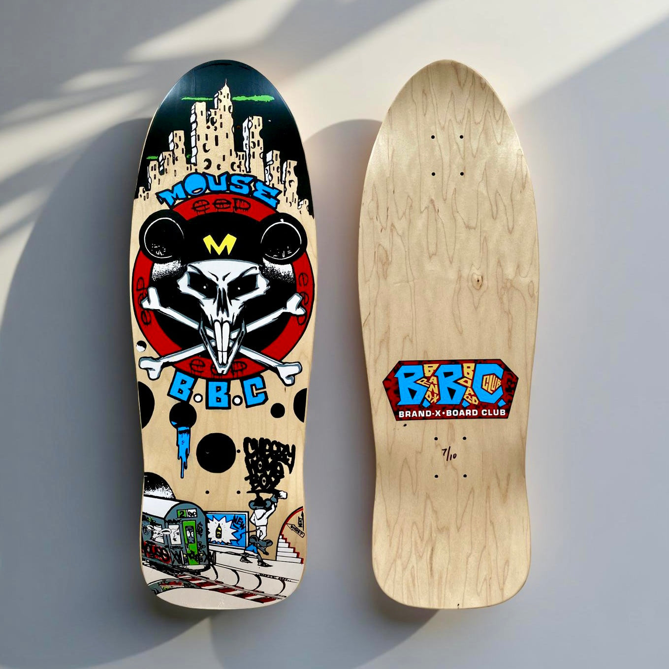 BBC Jamie Mosberg Mouse Skull 10.3”x31” HAND-PAINTED, LIMITED EDITION (1 of 10)