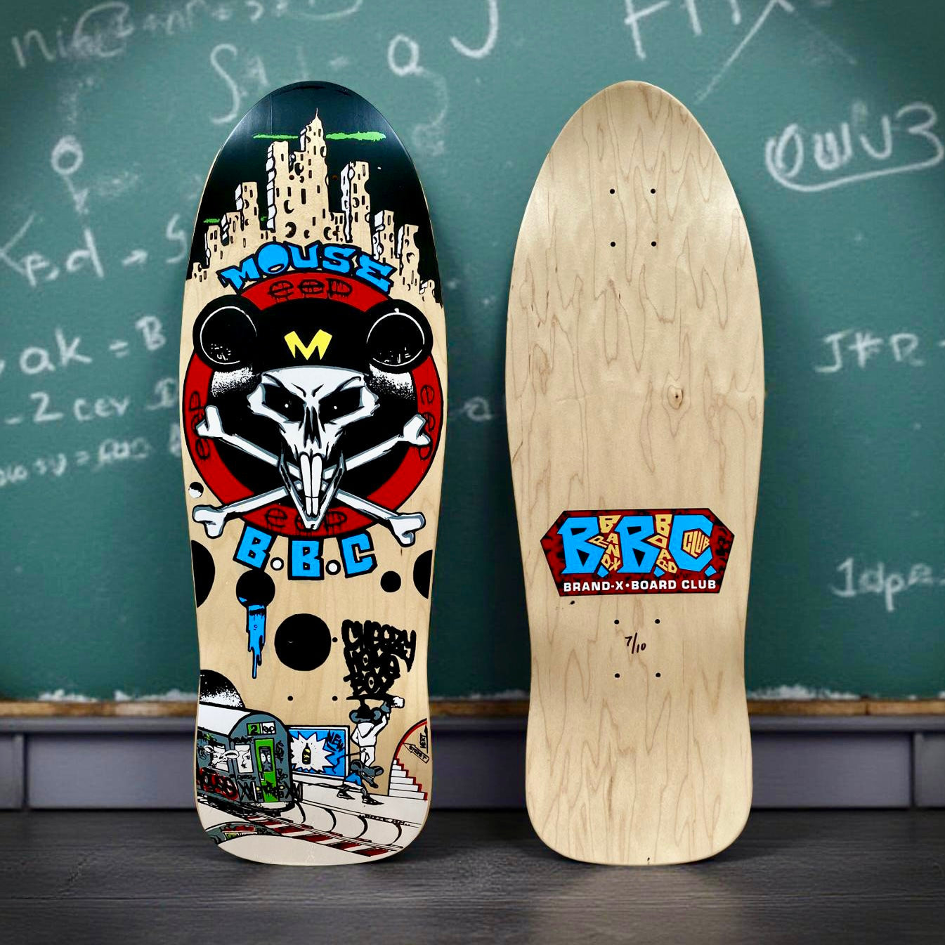 BBC Jamie Mosberg Mouse Skull 10.3”x31” HAND-PAINTED, LIMITED EDITION (1 of 10)