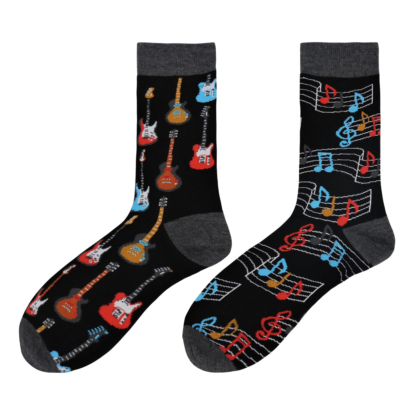 Guitar Mismatch Socks - Comfy Cotton for Men & Women