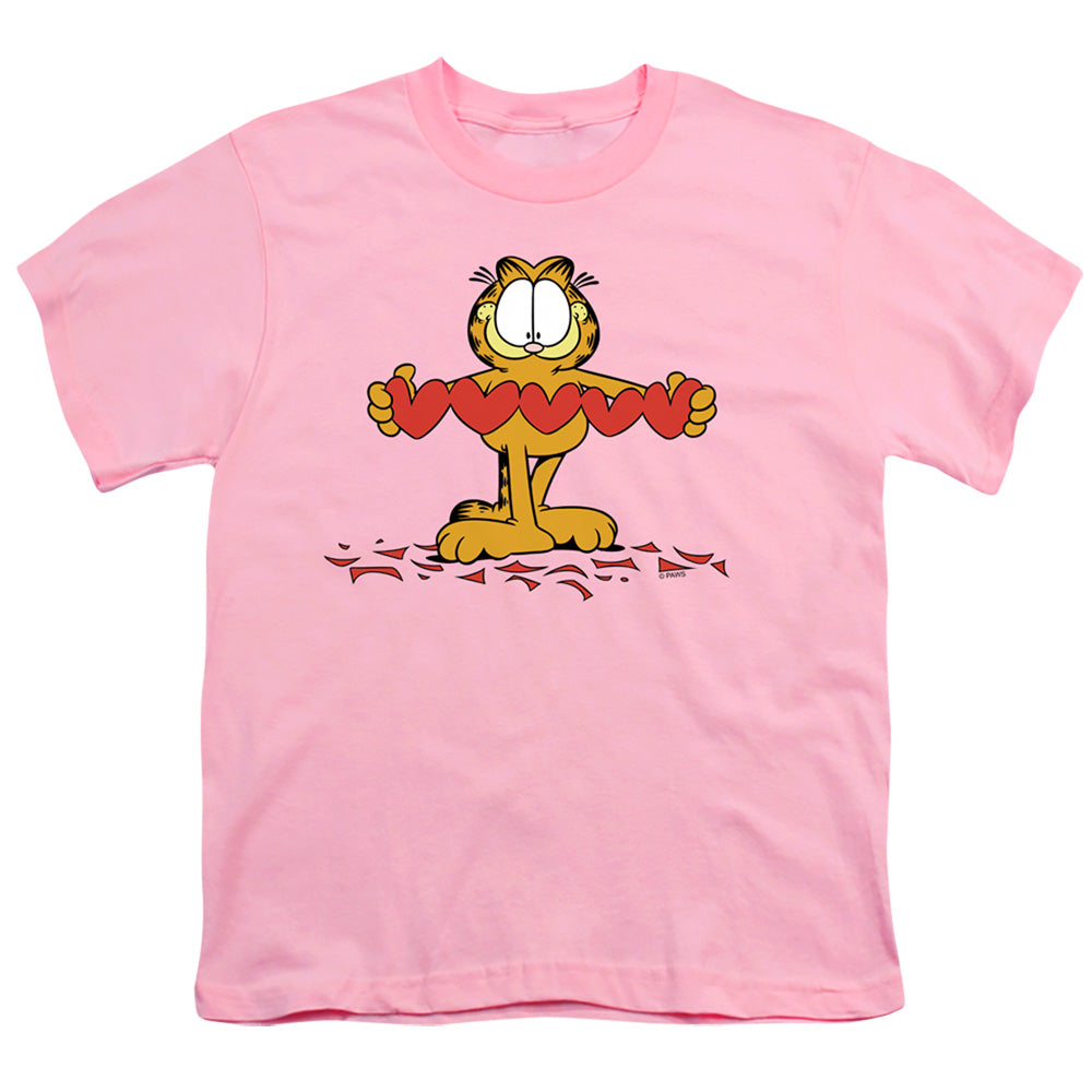 Garfield Sweetheart Kids Youth T Shirt Pink
