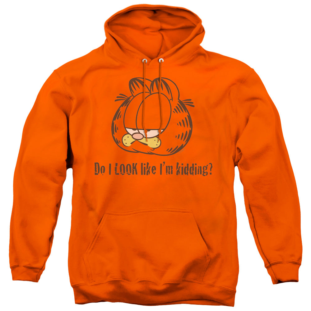 Garfield Do I Look Like Im Kidding Mens Hoodie Orange