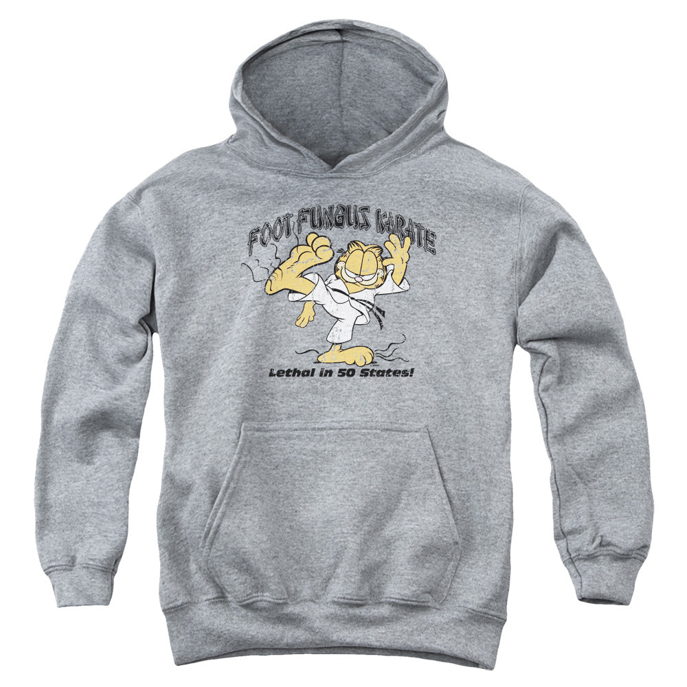 Garfield Foot Fungus Karate Kids Youth Hoodie Heather
