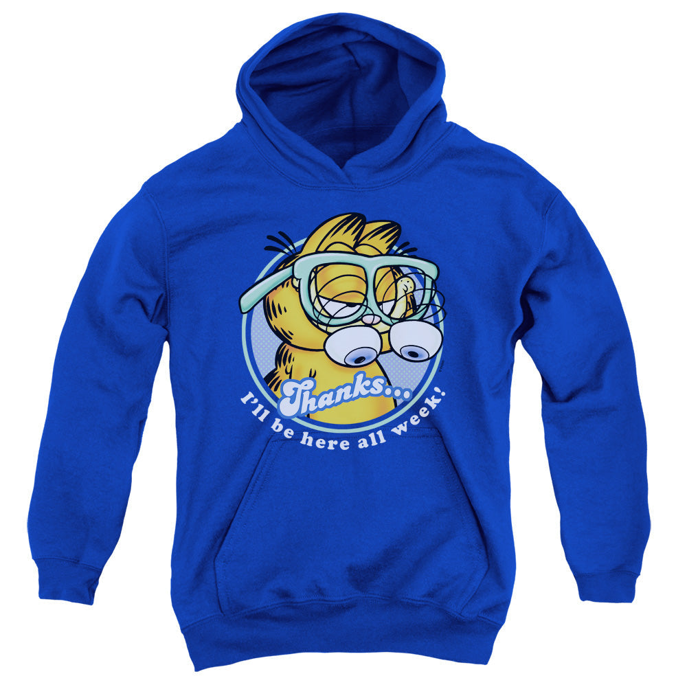 Garfield Performing Kids Youth Hoodie Royal