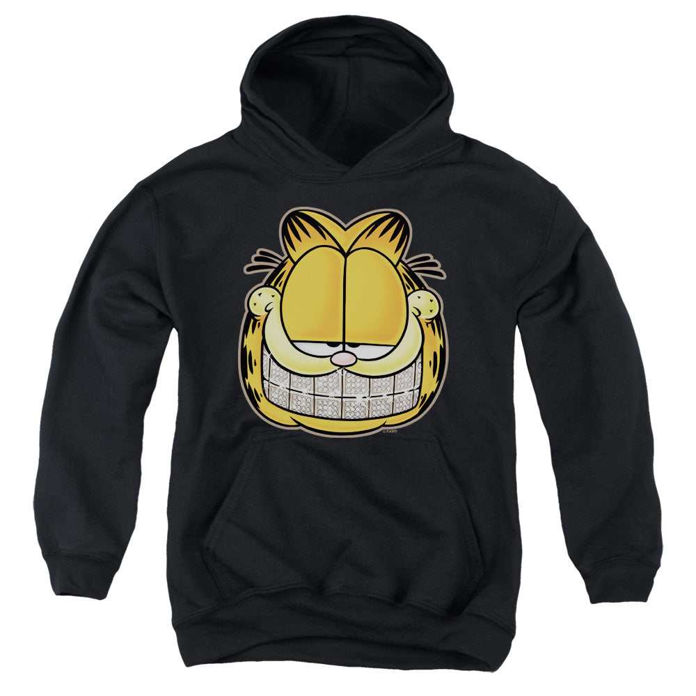 Garfield Nice Grill Kids Youth Hoodie Black