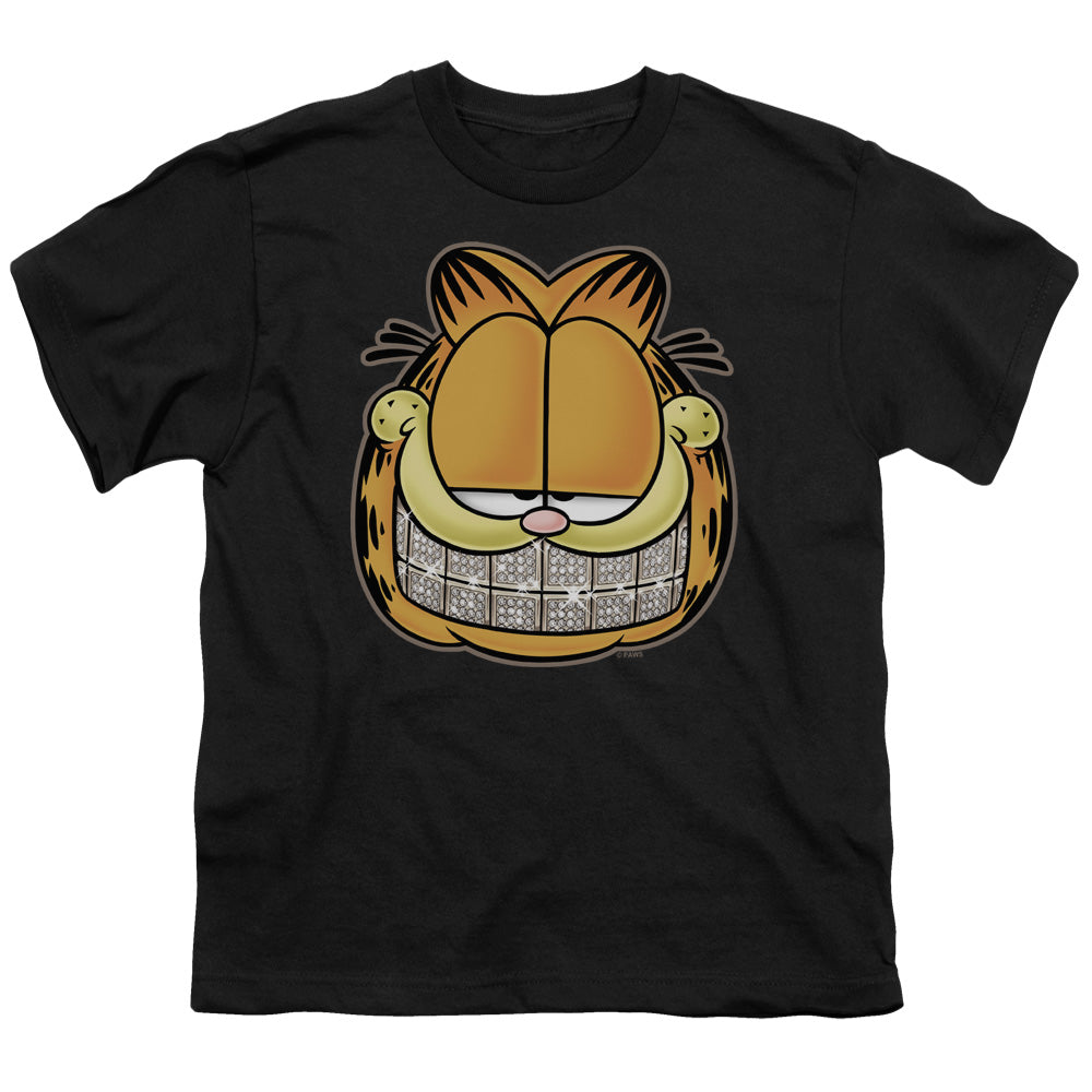 Garfield Nice Grill Kids Youth T Shirt Black