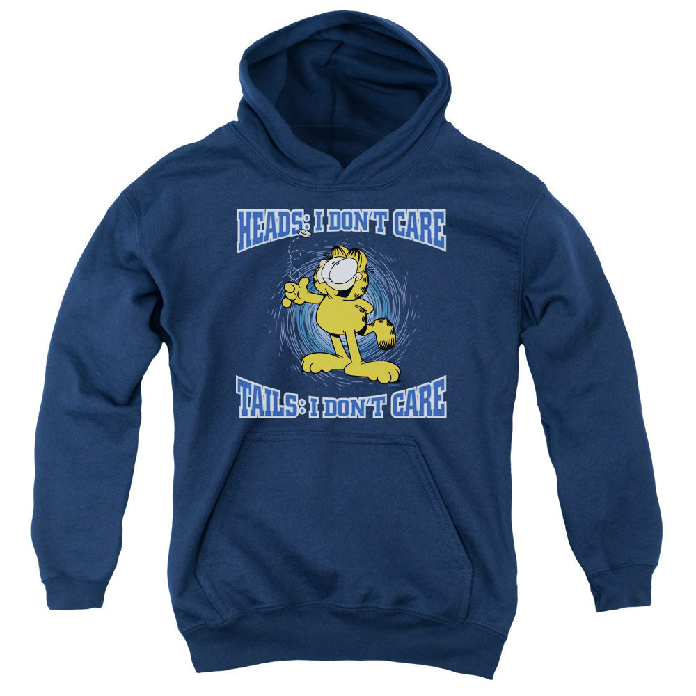 Garfield Heads or Tails Kids Youth Hoodie Navy
