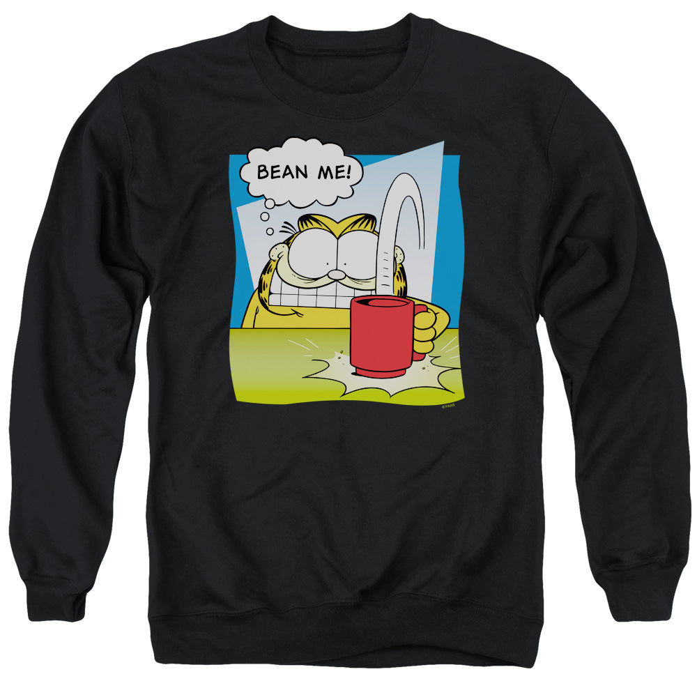 Garfield Bean Me Mens Crewneck Sweatshirt Black