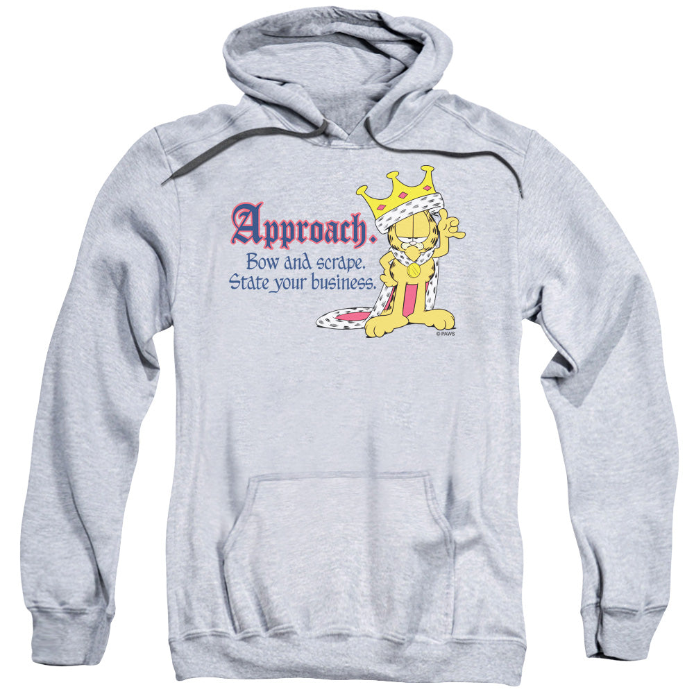 Garfield State Your Business Mens Hoodie Athletic Heather