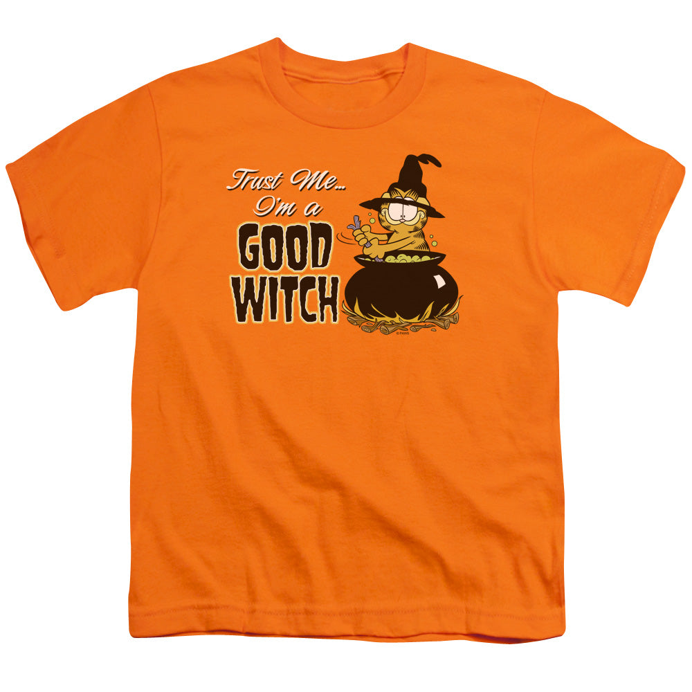 Garfield Trust Me Kids Youth T Shirt Orange