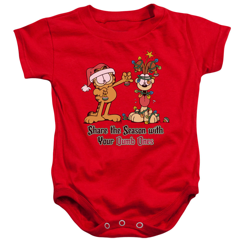 Garfield Share the Season Infant Baby Snapsuit Red (24 Mos)