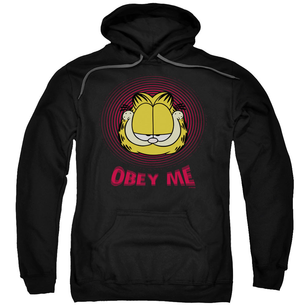 Garfield Obey Me Mens Hoodie Black