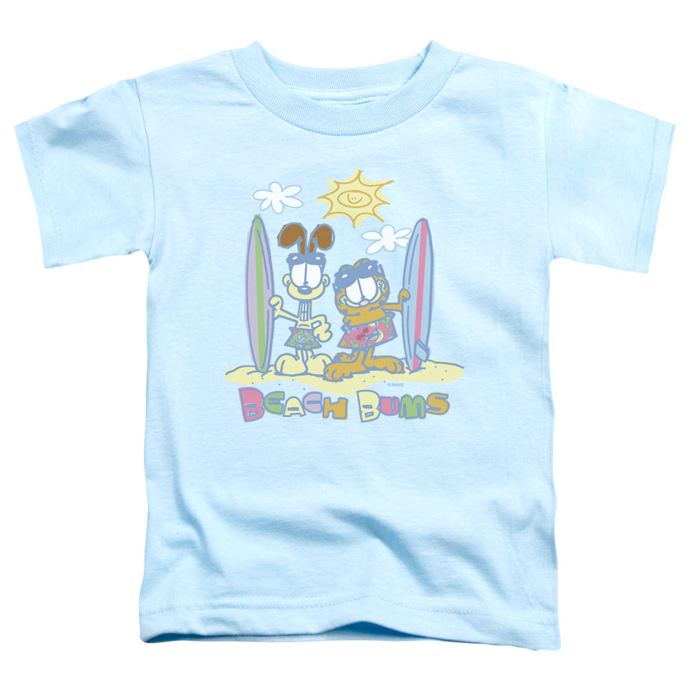 Garfield Beach Bums Toddler Kids Youth T Shirt Light Blue