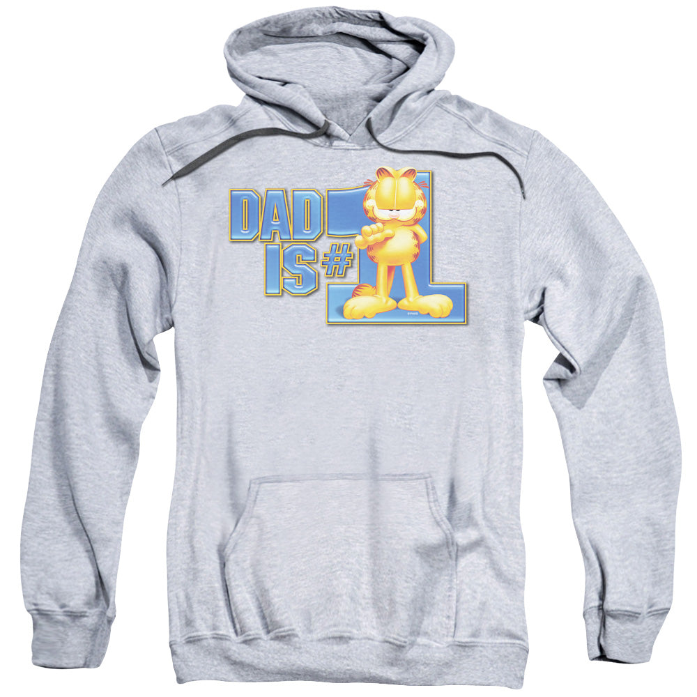 Garfield Dad Is Number One Mens Hoodie Athletic Heather