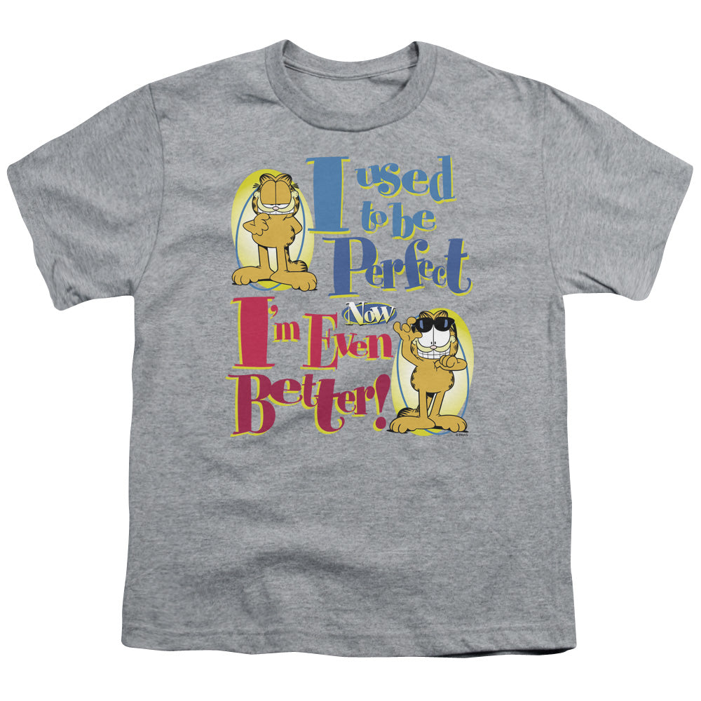 Garfield Even Better Kids Youth T Shirt Athletic Heather